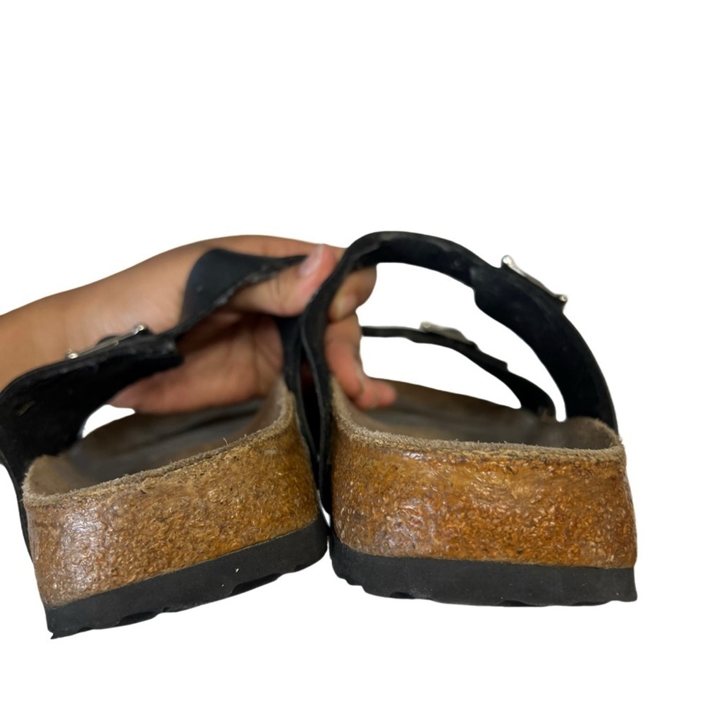 Papillio By Birkenstock Womens Black Sandals With Rhinestone Buckles Size L9 M7 - Picture 5 of 5